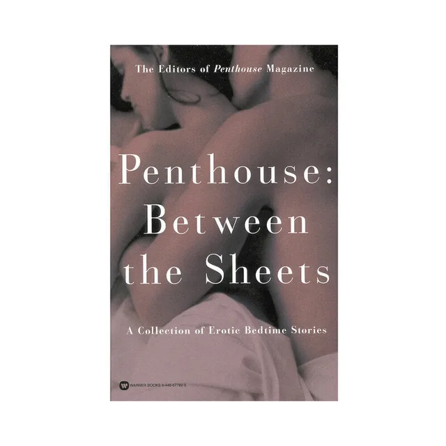 brown Penthouse Between the Sheets paperback cover with soft-focus face