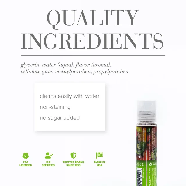 JO H2O Tropical Passion bottle beside a white ingredient information panel