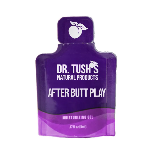 Single purple Dr. Tush's After Butt Play 0.17 oz gel sachet