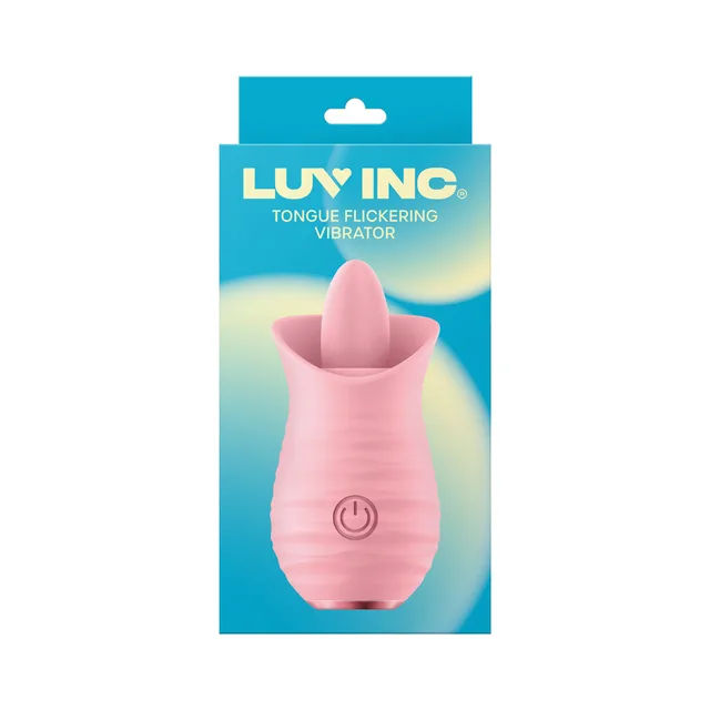 Luv Inc TV08 pink tongue flickering vibrator package front