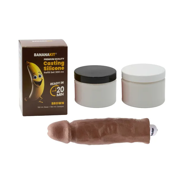 BANANAKIT brown casting silicone refill with two tubs brown cast and retail box