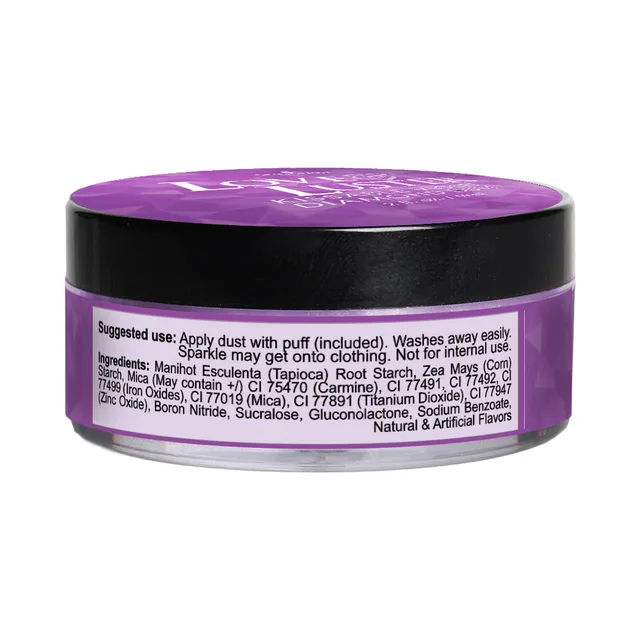 Sensuva Love & Luster Kissable Diamond Dust 2 oz. Jar Violet