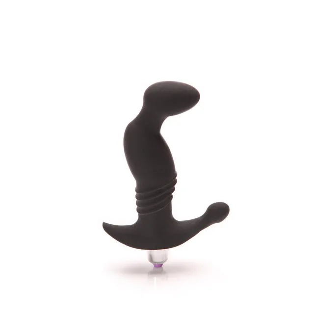 Black Tantus Prostate Play massager with curved top and short side arm
