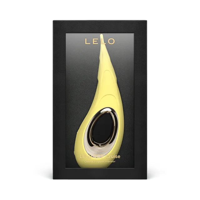 LELO DOT Cruise Lemon Sorbet in black window-front retail box