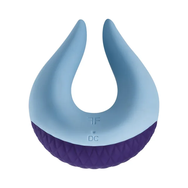 Front view of light-blue Volea open dual-tip shape