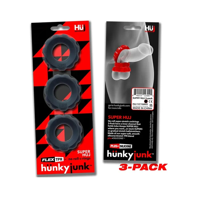 SuperHuj Tar Ice three-pack front and rear packaging