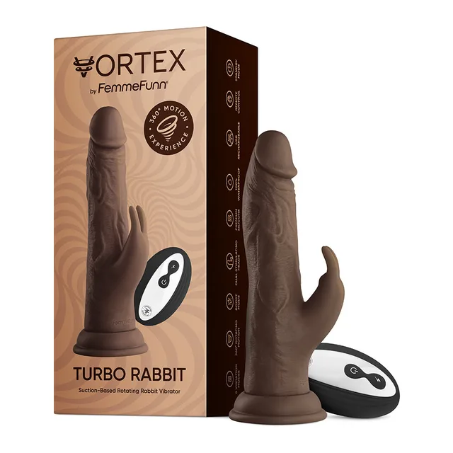 Brown Vortex Turbo Rabbit 2.0 with remote and retail box