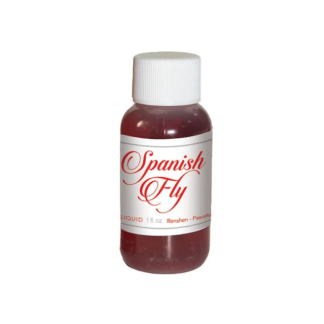 Nasstoys Spanish Fly Cherry Liquid 1 oz clear bottle front with white ribbed cap