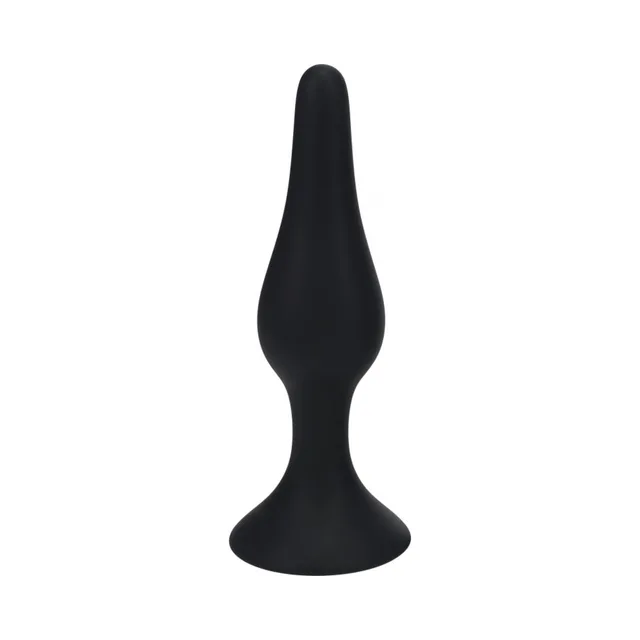 Extra-large black LEVELZ slim plug with broad flared base