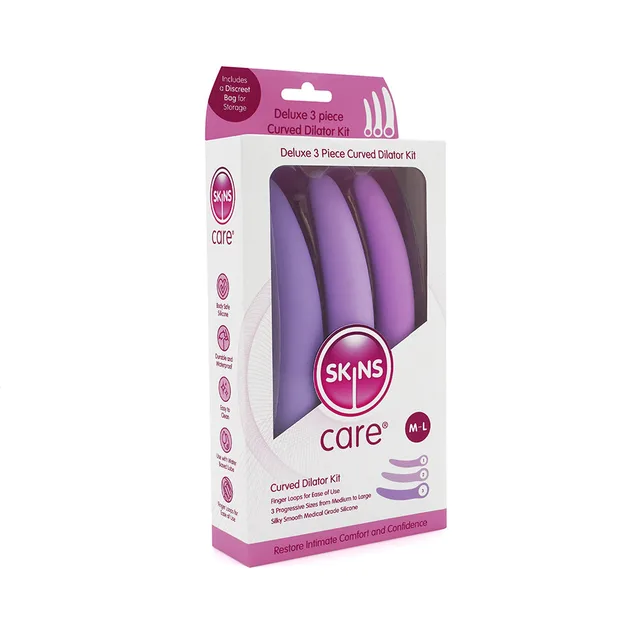 Skins Care three-piece medium-large curved dilator set in box