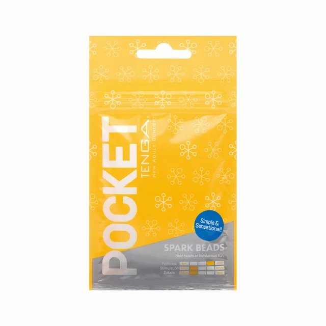 Tenga Pocket Spark Beads flat pouch front