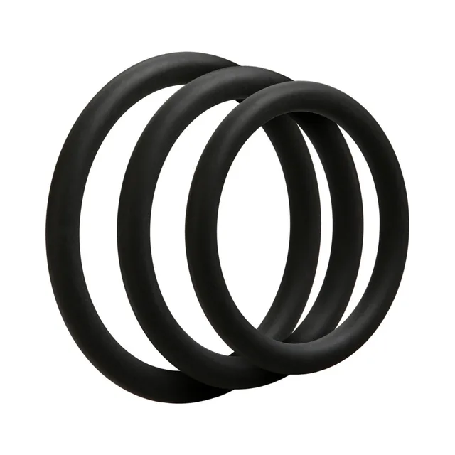 OptiMALE - 3 C-Ring Set - Thin Black