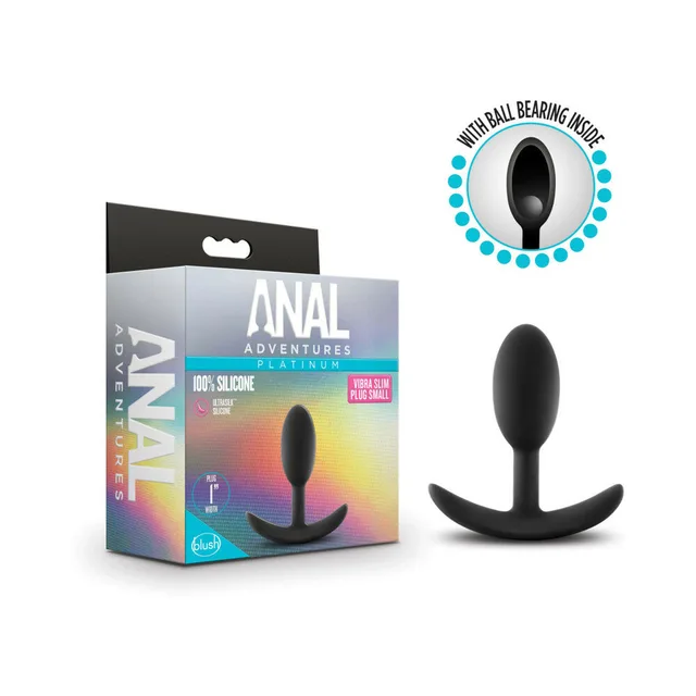 Anal Adventures small weighted Vibra Slim plug retail box