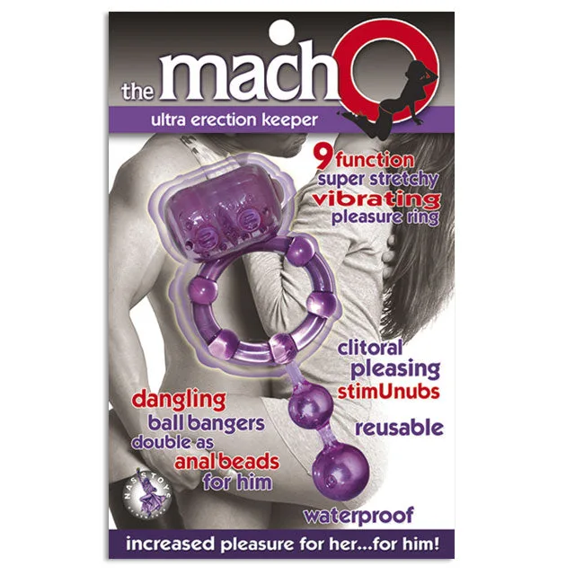 Purple Ultra Erection Keeper ring in clear molded package
