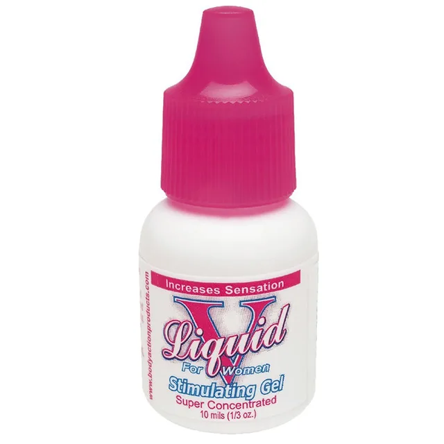 Body Action Liquid V small white bottle with bright pink pointed cap
