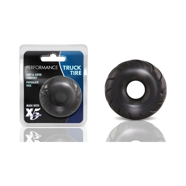 Performance Truck Tire black cock ring beside retail package