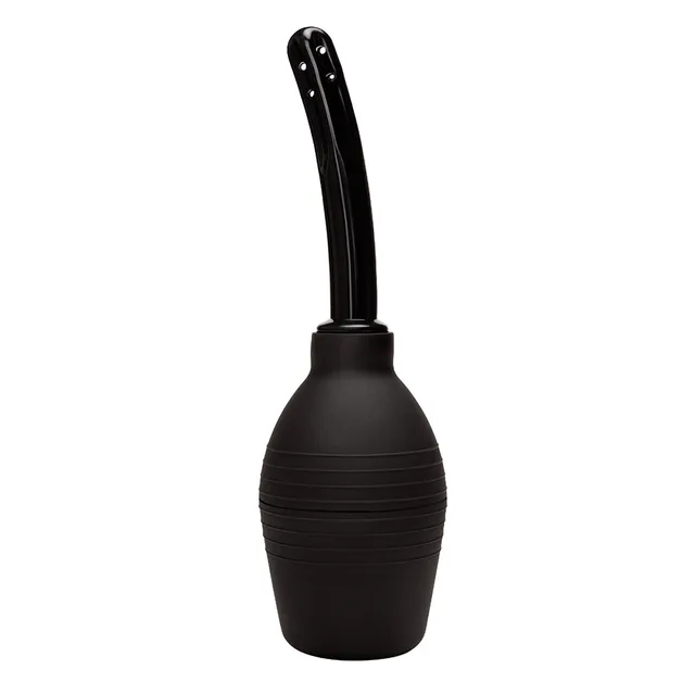 Black ribbed Prowler RED douche bulb with curved nozzle