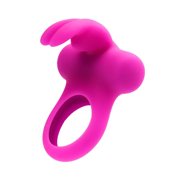 VeDO Frisky Bunny Purple Vibrating Ring angled product view