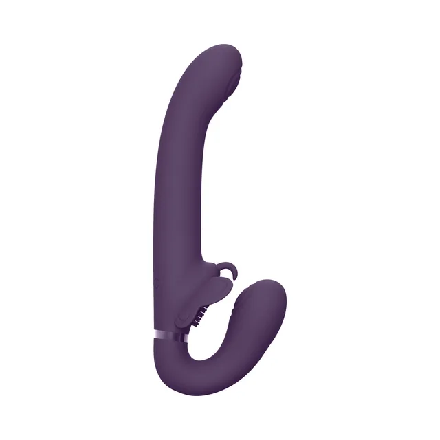 Angled purple SATU showing long curved shaft and lower arm