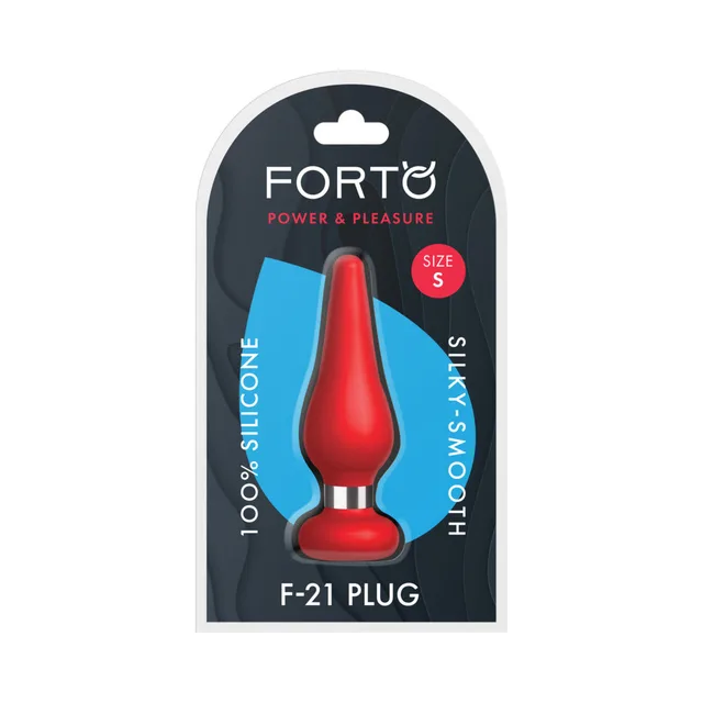 Forto F-21 small red teardrop plug in retail package