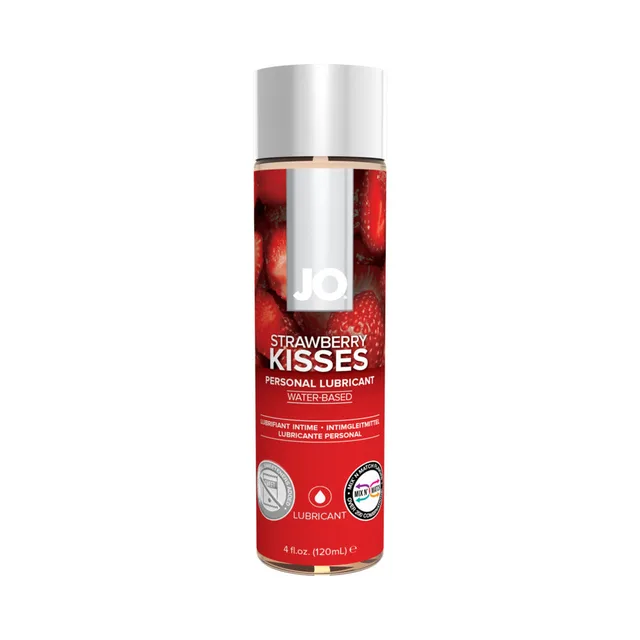 System JO H2O Strawberry Kisses bottle with red berry label