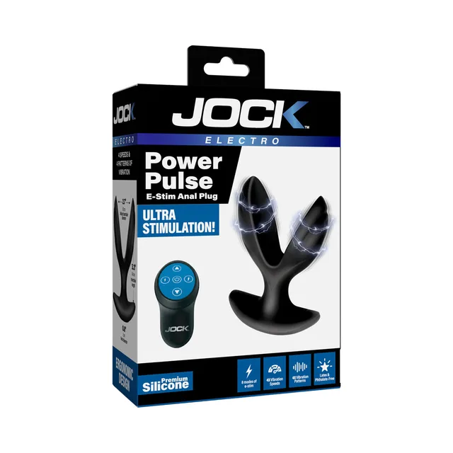 JOCK Electro Power Pulse E-Stim Anchor Anal Plug