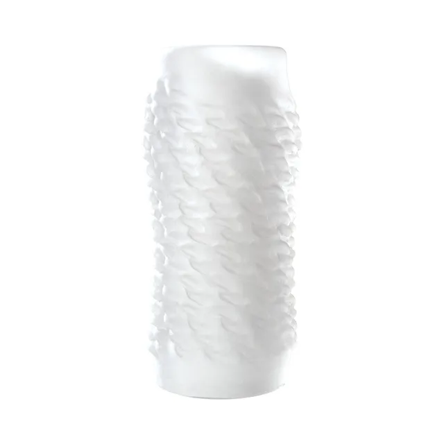 Doc Johnson OptiMALE Link Stroker clear open-ended textured sleeve