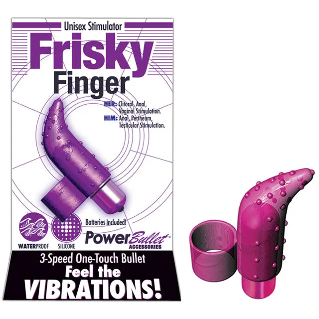 BMS Frisky Finger purple textured sleeve and removable bullet
