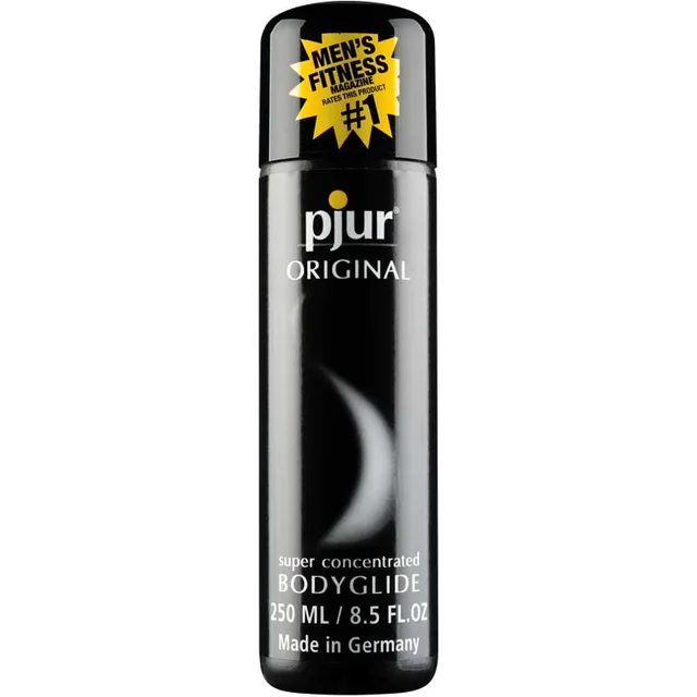 Pjur Original 8.5 oz silicone lubricant in tall black bottle