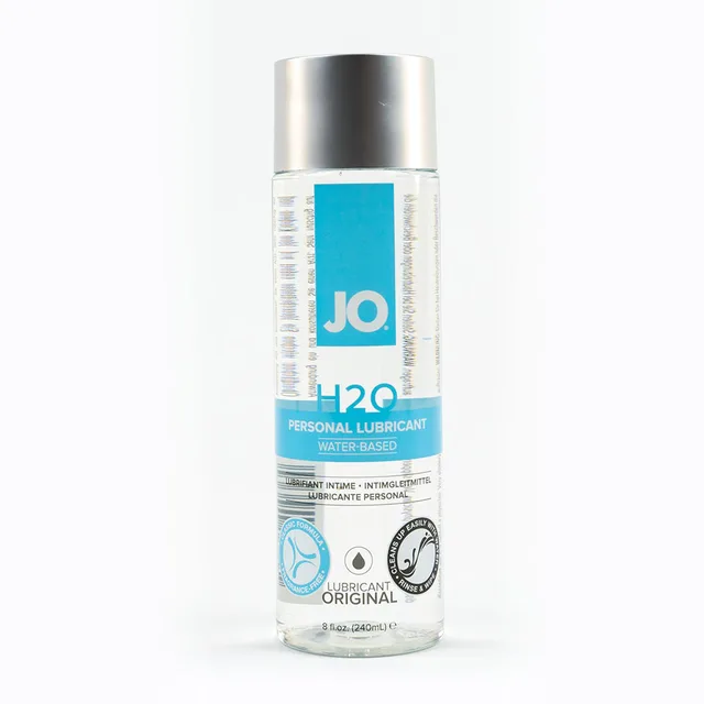 System JO H2O Original eight-ounce water-based lubricant bottle