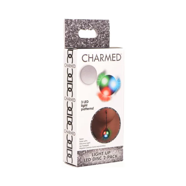 Charmed two-pack LED replacement disc box with multicolor light examples