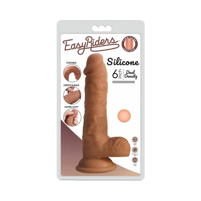 Curve Easy Riders six-inch light tan dildo in retail package