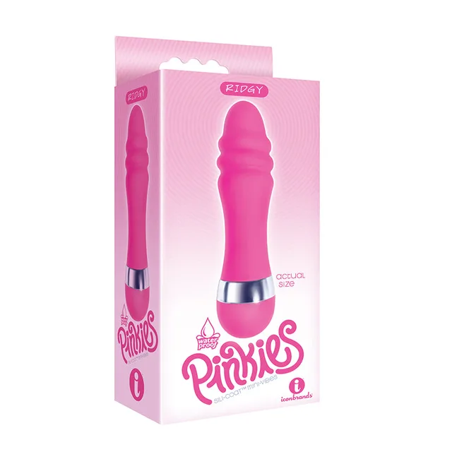 The 9's Pinkies Ridgy Light Pink Vibrator with carton