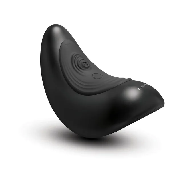 Black Cowgirl Saddle Machine angled front view with ridged top