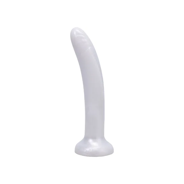 Left angle of pearl white Leisure with smooth curved shaft