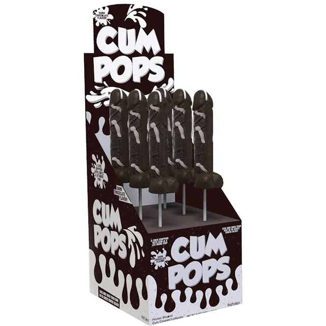 Dark Chocolate Cock Pops Six-Count Brown Counter Display