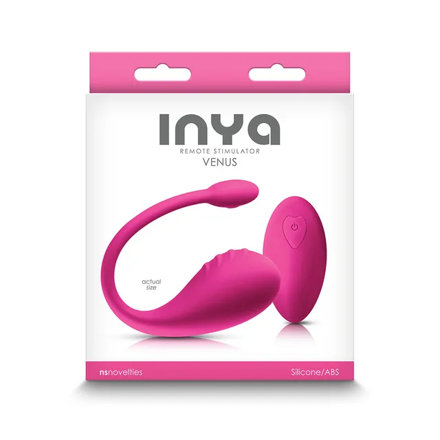 INYA Venus hot-pink remote stimulator retail box front