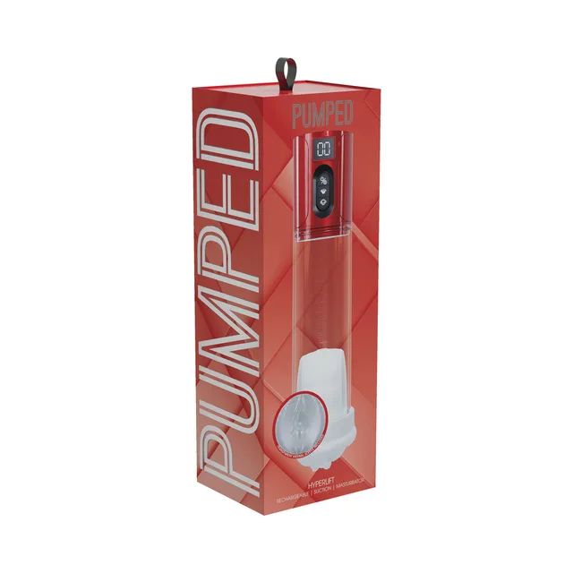 Shots PUMPED HyperLift red suction masturbator retail box