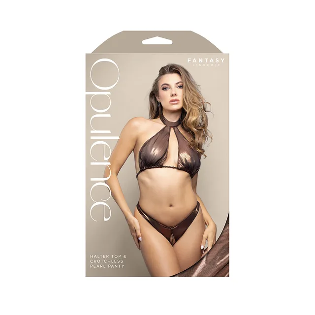 Fantasy Lingerie chocolate underbust set S/M retail box