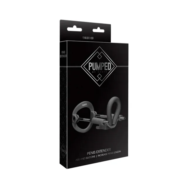 Black Pumped silicone and ABS extender in hanging retail box