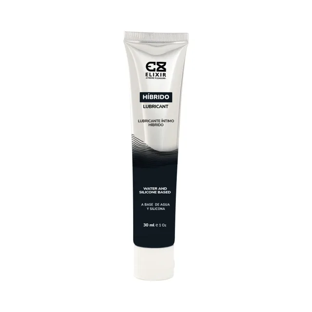 Elixir Hybrid Personal Lubricant 30 ml front view of white squeeze tube