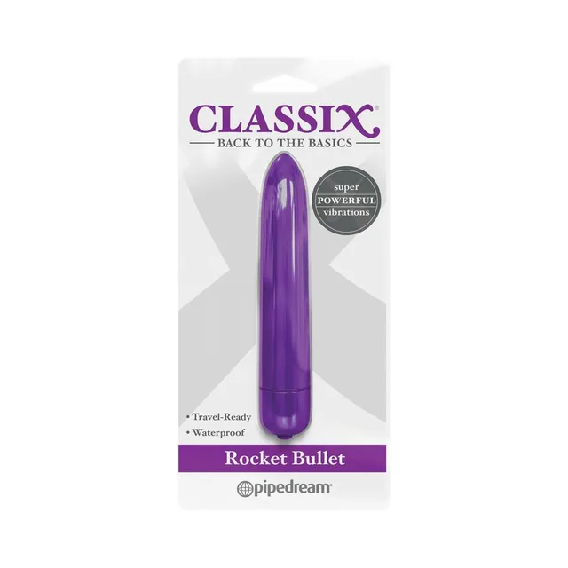 Pipedream Classix Rocket Purple Bullet Vibrator package