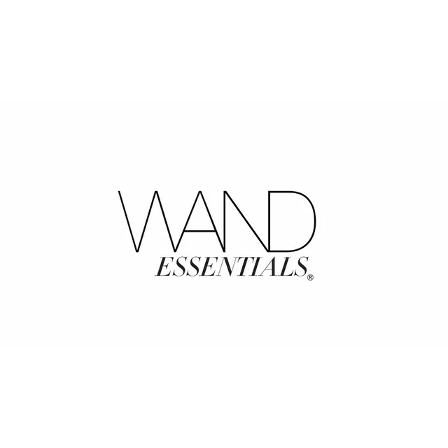 Wand Essentials black wordmark on a white background