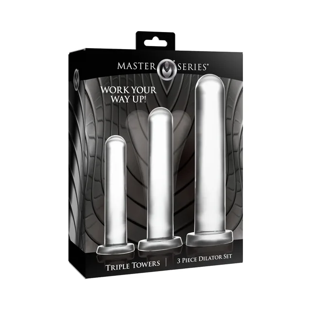 Triple Towers three-piece clear dilator set retail box