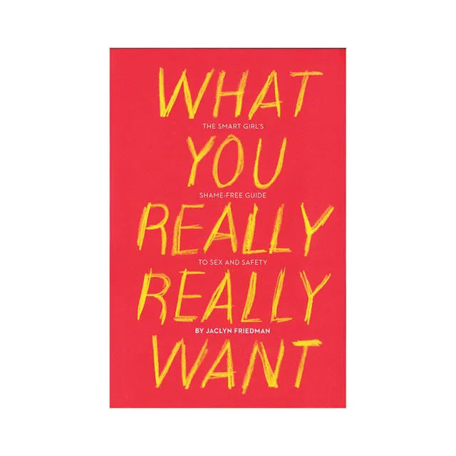red What You Really Really Want paperback cover with handwritten yellow title