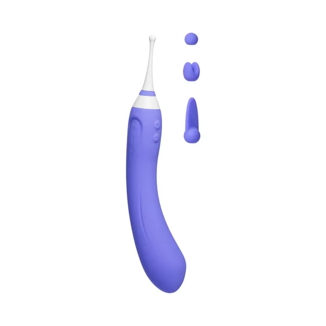 Purple Lovense Hyphy with three interchangeable head shapes