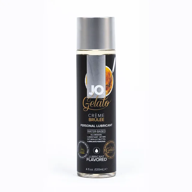 System JO Gelato Creme Brulee 4 oz silver cap bottle front