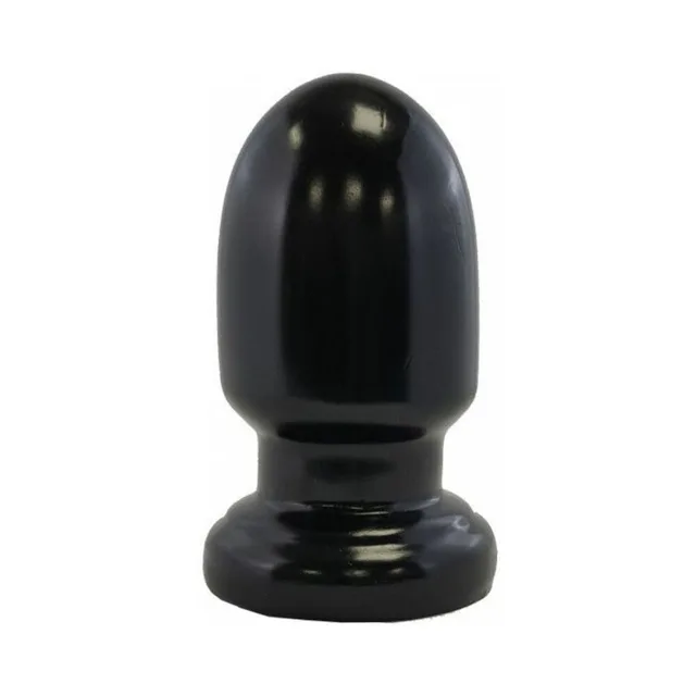 Upright black Prowler RED Thud TPE plug with flared base