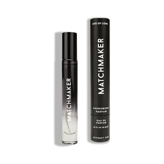Attract Her 10 ml black roll-on with black Matchmaker carton