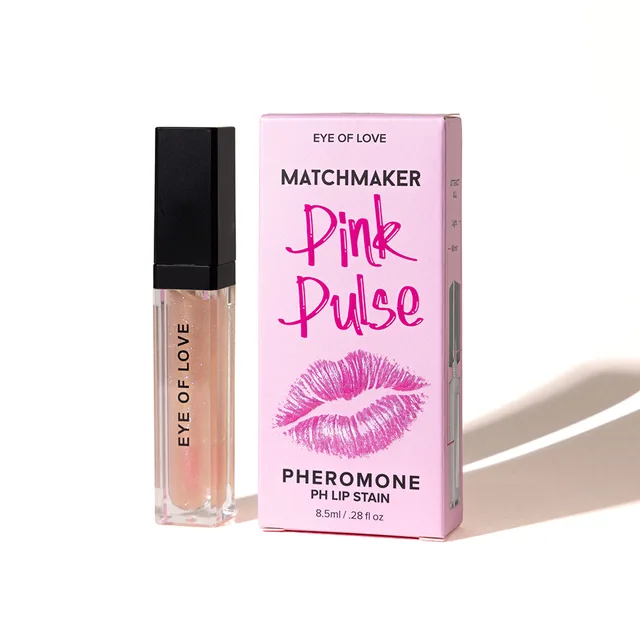 Eye of Love Matchmaker Pink Pulse lip stain tube and pink carton